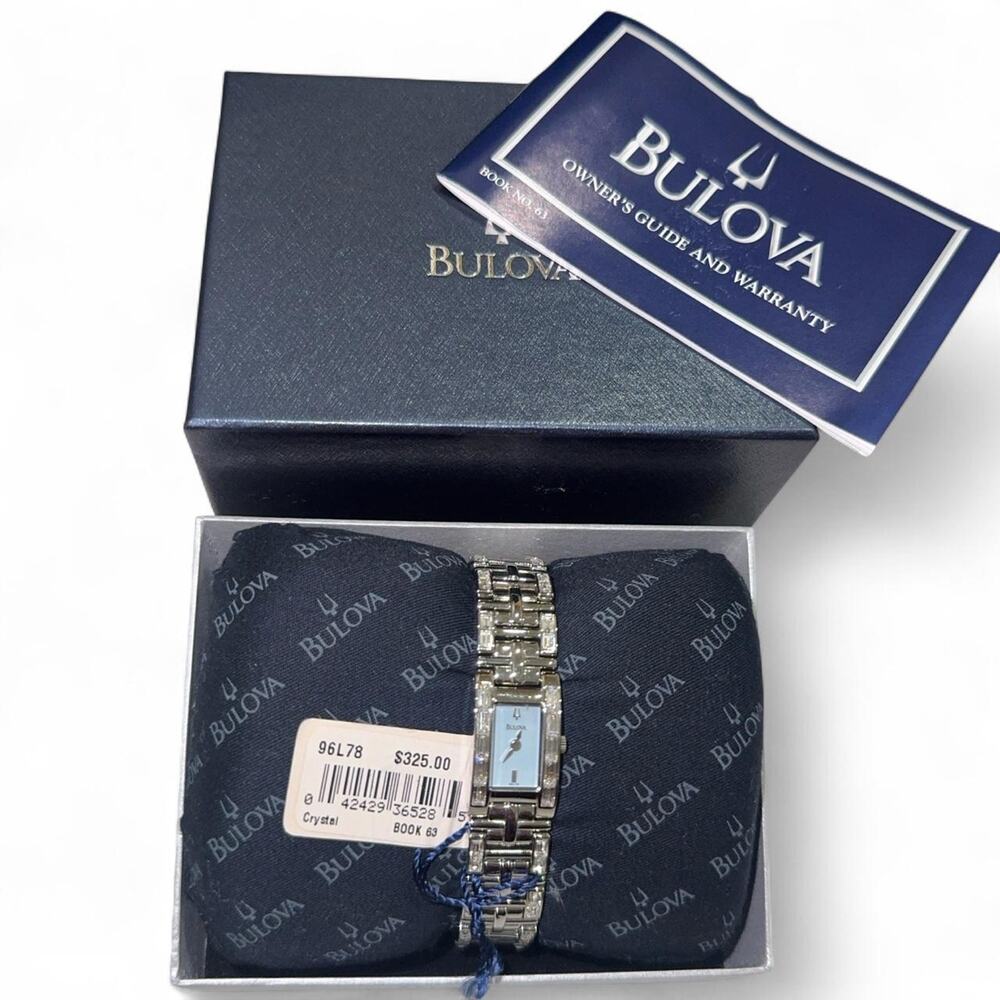 Bulova 96l78 womens crystal stainless